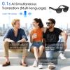 EpochTec 8MP Camera Glasses, AI Smart Glasses with Real-Time Translation & Object Analysis | HD 1200P 4K Video Recording, Sunglasses with Camera (Sunglasses) view 3