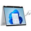 HP OmniBook 5 Flip 2-in-1 14" Full HD+ Touch-Screen Laptop | Intel Core 5 120U|Intel Graphics| Copilot | Webcam| Silver | 8GB RAM DDR5 | 512GB SSD |Windows 11 Home |Bundle with USB 3.0 Hub view 1