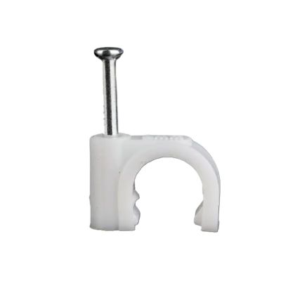 Steel Nail Wire Clip 200pcs Circular Steel Nail Wire Card Cement Wall Wire Organizer Fixing Clip(Blue)