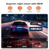 4K Dash Cam Front Rear, Dual Dash Camera for Cars Built in 5GHz/2.4GHz WiFi GPS Dashcam with G-Sensor 24H Parking Monitor Loop Recording WDR Night Vision 170 View Angle APP Control Free 64GB SD Card view 3