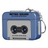 Mini Tape Recorder Keychain, Plastic Recordable Retro Mini Cassette Tape Player Keychain with Music, Microcassette Player for Backpacks, Handbags, Gifts, Microcassette view 1