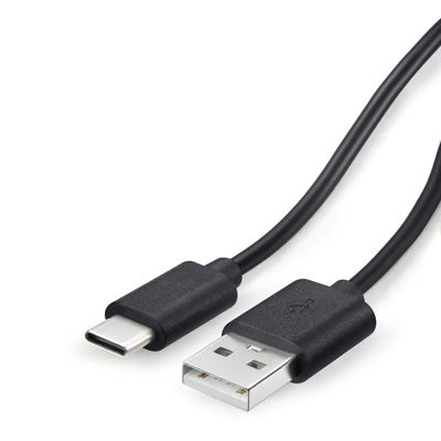 Smays USB-C Charging Cable for Moto G22 and G31 - Type-C, Black, 3ft