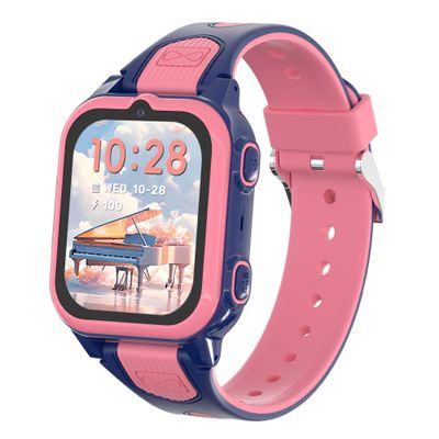 4G Kids Smart Watches Girls with GPS Tracker & Phone Call, GPS Watch for kids Age 5-12 with SOS Calling, HD Video Call Voice Chat Alarm Clock Camera Pedometer TouchScreen Smartwatch Birthday Gifts
