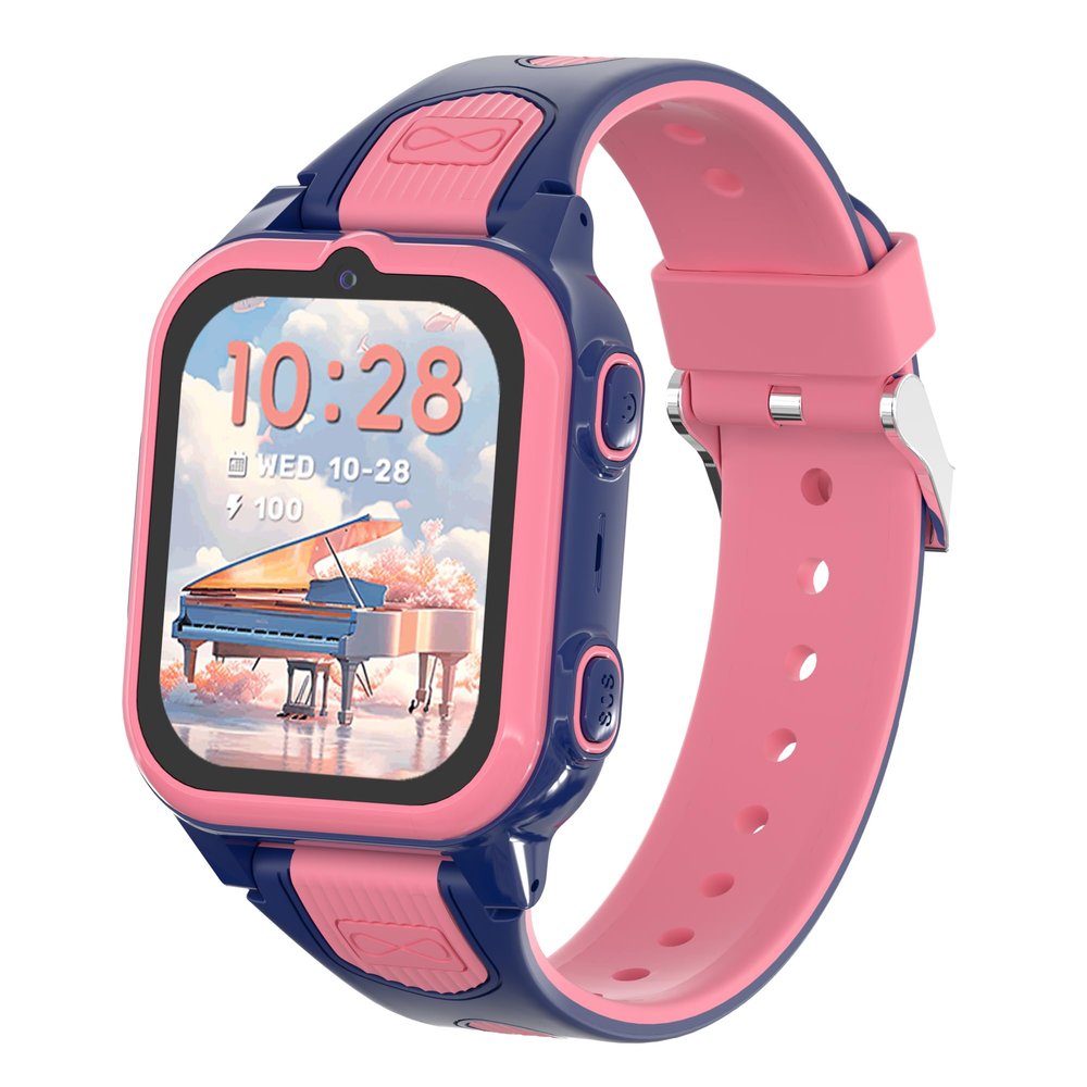 4G Kids Smart Watches Girls with GPS Tracker & Phone Call, GPS Watch for kids Age 5-12 with SOS Calling, HD Video Call Voice Chat Alarm Clock Camera Pedometer TouchScreen Smartwatch Birthday Gifts