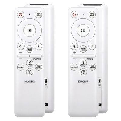 2 Pack AH81-15184A TM2260S Remote Control Compatible with Samsung Soundbar HW-S800B HW-S800D HW-S801D HW-S801B HW-S80CB HW-S810B etc Series Sound-Bar Speaker System - White