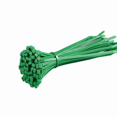 100 nylon cable ties, double-sided toothed, 11 pound tensile strength, heavy-duty cable ties, self-locking adjustable, durable, suitable for indoor and outdoor use (Green, 4 inches)