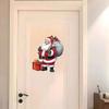 1-Pack Santa Claus Wall Decal Sticker, Removable Vinyl Holiday Decoration for Windows, Doors, Home, Living Room, Kids Room, Festive Dcor d062 view 2
