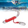 Shurzmotic Drift Hook Diving Double Dual Hook, Stainless Steel Drift Hook with 7 Strand Cord, 316 Stainless Steel Dive Accessories for Cave Dive, Strong Currents and Underwater Photography (Red) view 2