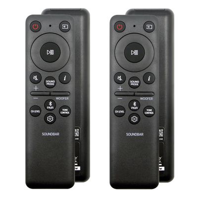 2 Pack AH81-15183A TM2260S Remote Control Compatible with Samsung Soundbar HW-S800B HW-S800D HW-S801D HW-S801B HW-S80CB HW-S810B etc Series Sound-Bar Speaker System - Black
