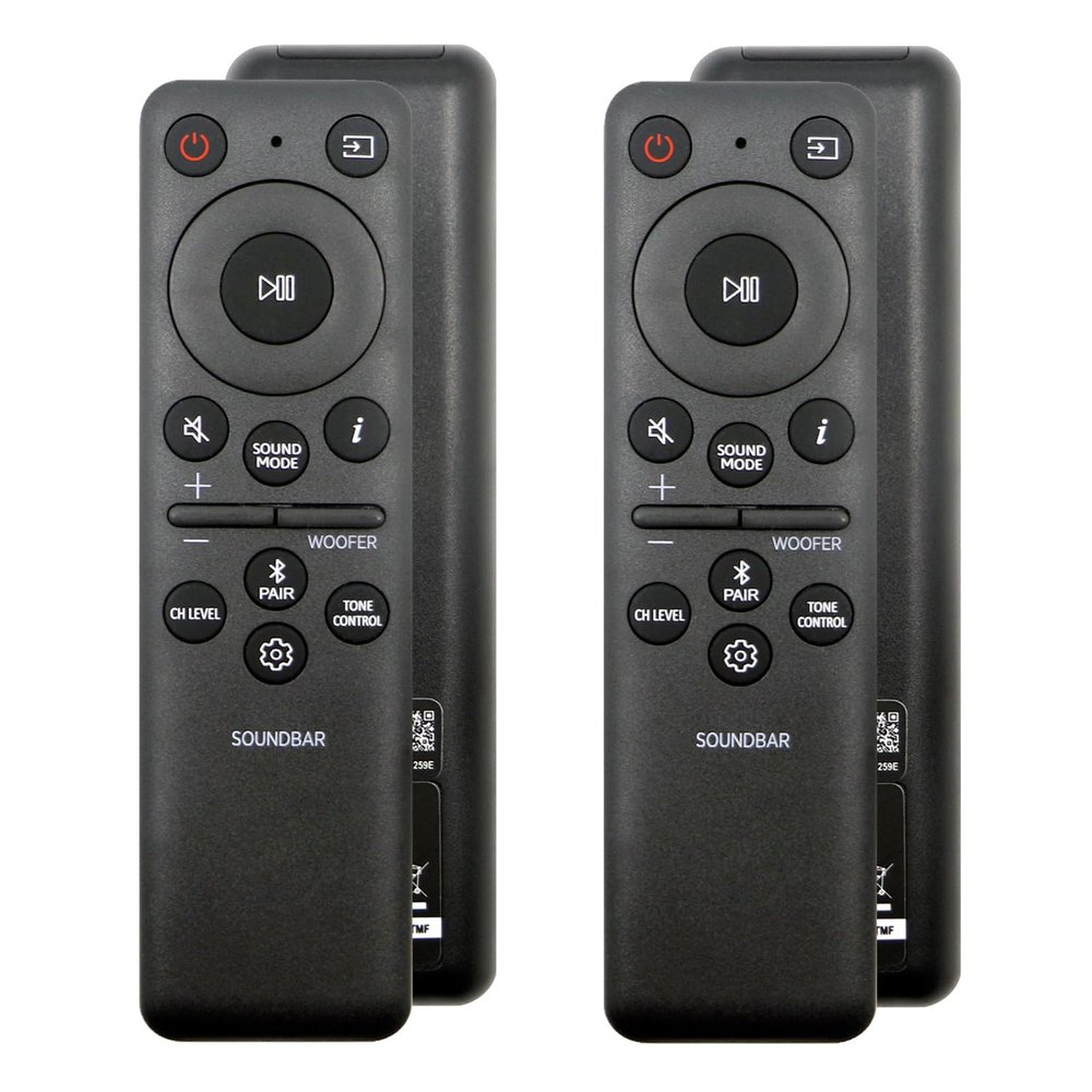 2 Pack AH81-15183A TM2260S Remote Control Compatible with Samsung Soundbar HW-S800B HW-S800D HW-S801D HW-S801B HW-S80CB HW-S810B etc Series Sound-Bar Speaker System - Black