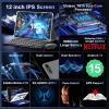 2025 12 Inch Tablet, Android 15 Tablets with Keyboard, 24GB+256GB+2TB Expand, 2K Display, Tablet PC with 5G WiFi, Octa-Core, 8000mAh, BT5.0, GMS, GPS, 2 in 1 Tablets with Case, Mouse, Stylus(Pink) view 2