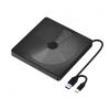 External DVD Drive USB 3.0/USB-C Portable, CD DVD Burner Writer for Laptop PC, External CD Drive Compatible with Windows 11/10/8/7, Mac OS, Linux Desktop view 1