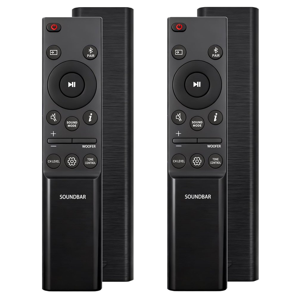 2 Pack AH81-15439A Remote Control Compatible with Samsung Soundbar HW-B530 HW-B550 HW-B650 HW-S50B HW-C400 HW-B67E etc Series Sound-Bar Speaker System
