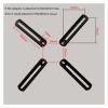 DL-AC100 VESA200 To 400X400 10-55" Lcd Tv Mount Adaptor Monitor Support Extension Pad Tablet Bracketv Clamp Adaptor view 2
