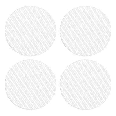 MECCANIXITY Universal 3 Inch Speaker Grills Cover Without Frame, White Metal Speaker Grills Mesh Subwoofer Mesh Cover Guard Protector for Car Home Audio, Pack of 4