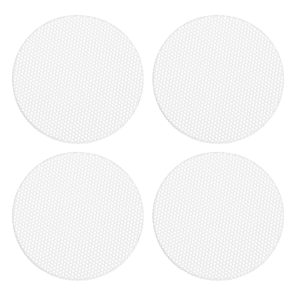MECCANIXITY Universal 3 Inch Speaker Grills Cover Without Frame, White Metal Speaker Grills Mesh Subwoofer Mesh Cover Guard Protector for Car Home Audio, Pack of 4