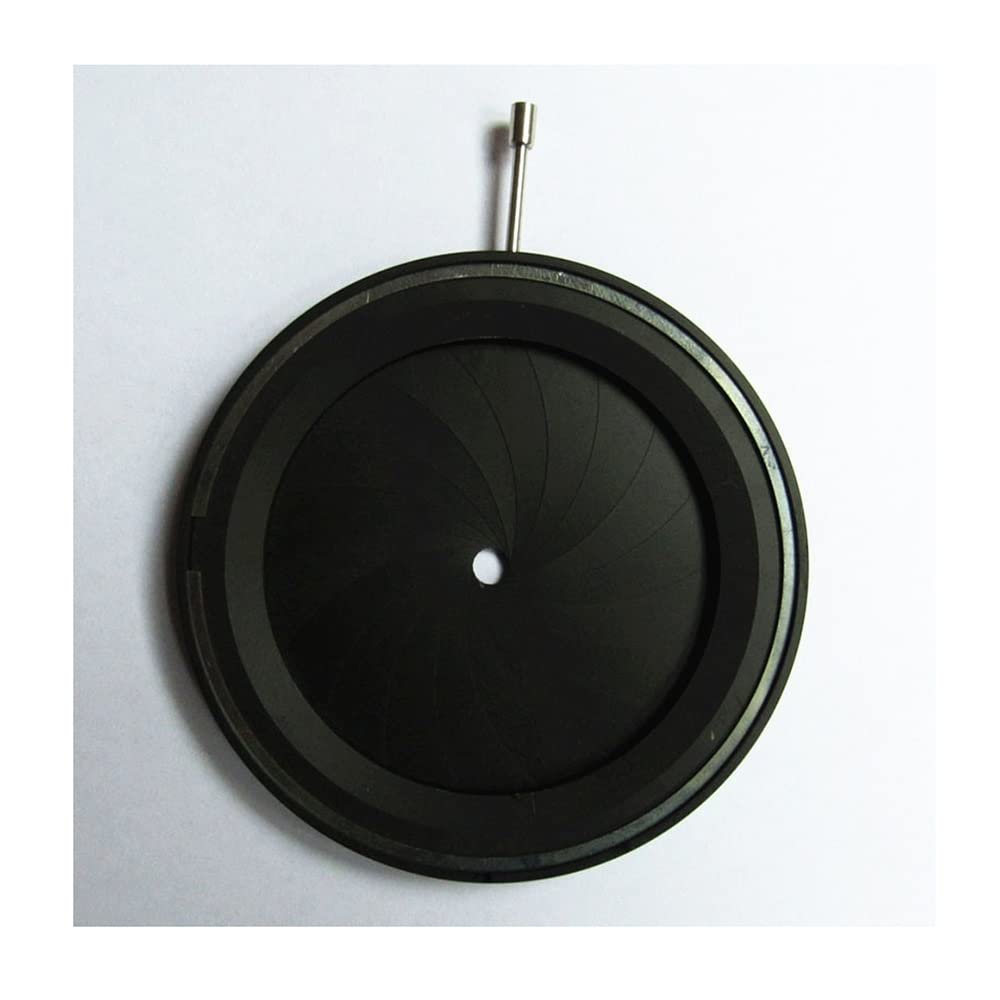 LJSM Lab Microscope Slides Mechanical Iris Aperture, Diaphragm 4-60mm Camera Microscope Condensor Module Microscope Parts