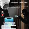DS-2CD2383G2-LI2U/SL 4K 8MP Acusense Strobe Light and Audible Warning Smart Hybrid Light POE Turret Dome, 2.8mm Wide Angle Lens, H.265+, 120dB WDR, Human/Vehicle Detection, Built-in arrayed Dual-mic view 3