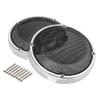 6.5 Inch Motorcycle Saddlebag Lid Speaker Grilles Compatible with Touring Road King Street Electra Models 1983 2022 Universal Fit view 1