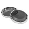 6.5 Inch Motorcycle Saddlebag Lid Speaker Grilles Compatible with Touring Road King Street Electra Models 1983 2022 Universal Fit view 2