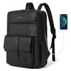 Shrrie 16 inch Vegan Leather Laptop Backpack with USB Charger view 1