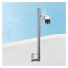 L-shaped Stainless Steel Surveillance Bracket, 1.6 3.3 3.9 4.9 6.6ft Fence Camera Pole with Installation Accessories, Wall-mount Security Camera Stand(ligjt grey,1.5m-4 9/10 ft) view 1