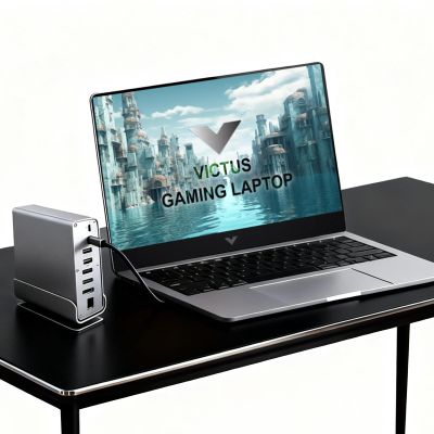 Docking Station for HP Victus 15 16 Gaming Laptop, 15-in-1 USB C with 360  Rotating Base, 2 * 4K HDMI and 1*DP, 10Gbps USB Port Transfer, RJ45, Audio, SD/TF