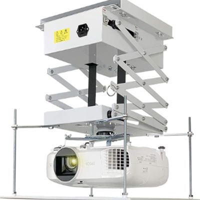 Acivirdde Projector Lift, Electric Projector Stand, Adjustable Mounting Bracket, Suitable for Home, Theater, Conference Room (2m)