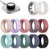 12 Pack Ultra-Thin Ring Protector Compatible with Oura Ring Gen 4/4 Ceramic/Oura Ring Gen 3, Silicone Oura Ring Cover Working Out Accessories Men Women, Direct Charging with Cover-M for 8 9 10 11 view 1