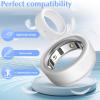 12 Pack Ultra-Thin Ring Protector Compatible with Oura Ring Gen 4/4 Ceramic/Oura Ring Gen 3, Silicone Oura Ring Cover Working Out Accessories Men Women, Direct Charging with Cover-S for 4 5 6 7 view 4