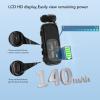 Bewinner On Headset, Handsfree Wireless Headset Retractable, Earphone with LCD Digital Power Display Ergonomic Design for Driving Business Calls (Electroplated Bright Black) view 3