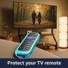 2 Pack Case for Roku Remote Cover Compatible with Hisense and TCL TV Stick Controller, Silicone Skin Sleeve Blue Green view 4