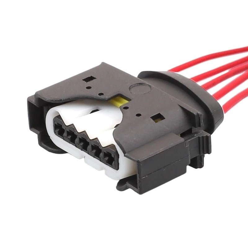 Car Connector 1 Set 5 Pin Auto Air Flow Meter Senso Electrical Cable Connector Wire Harness Plug for E46 E81 E87 E90 E91 09441552 50290892(5Pin A,1 Set)