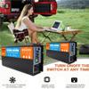 3000 Watt Pure Sine Wave Power Inverter 12V/24V/48V/60V/72V DC to 110V 120V/240V Converter for Family RV Off Grid Solar Car with AC Power Outlets LCD Display,24v to 220v view 3