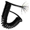 JSFZM Telephone Cable Coiled Mains Flex Curly Spring Cord, 9 Core High Power Spiral Telescopic Wire 15AWG Industrial Equipment Spiral Spring Wire High Elastic(Strecth 2 Meter) view 1