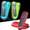 3 Pack Case for Roku Remote Cover Compatible with Hisense and TCL TV Stick Controller, Silicone Skin Sleeve Blue Green Red view 1