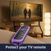2 Pack Case for Roku Remote Cover Compatible with Hisense and TCL TV Stick Controller, Silicone Skin Sleeve Blue Purple view 4