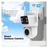 LNBBEQ WiFi Outdoor Security Camera 8MP Dual Screen 2.4G/5G IP65 Waterproof Motion Detection Auto Track Two-Way Audio(Camera with 64G SD) view 3