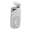 Bewinner On Headset, Handsfree Wireless Headset Retractable, Earphone with LCD Digital Power Display Ergonomic Design for Driving Business Calls (Electroplated Bright Silver) view 1