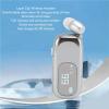 Bewinner On Headset, Handsfree Wireless Headset Retractable, Earphone with LCD Digital Power Display Ergonomic Design for Driving Business Calls (Electroplated Bright Silver) view 2