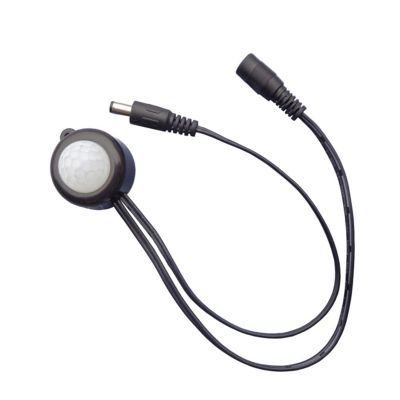 DC5V-24V 12V Human Body Infrared Motion Sensor Detector Control LED Light bar photosensitive Switch DC Connector(TDL-2025 Black)