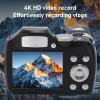 VELATEMOR Professional 4K DSLR Camera with 60MP Resolution, 12x Optical Zoom, Built in Flash, Easy Scene Modes for Stunning Photos and Videos (Black) view 2