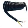 JSFZM Telephone Cable Coiled Mains Flex Curly Spring Cord, 2 Core Telescopic Spiral Cable Wire 4mm Square 15A 20A High Power Mechanical Spring(Stretch 4 Meter) view 1