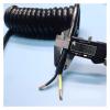 JSFZM Telephone Cable Coiled Mains Flex Curly Spring Cord, 2 Core Telescopic Spiral Cable Wire 4mm Square 15A 20A High Power Mechanical Spring(Stretch 4 Meter) view 2