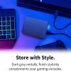 Portable External Hard Drive, 1TB Storage Capacity, USB 3.0, Dark Grey Metallic, Gaming Console Compatible, Aluminum Construction, Shock Protection view 3