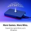 Portable External Hard Drive, 1TB Storage Capacity, USB 3.0, Dark Grey Metallic, Gaming Console Compatible, Aluminum Construction, Shock Protection view 4