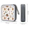 PiratesThemed Items Ship Bird Funny CD Case 40 Capacity DVD Storage Holder Portable Disc Wallet Organizer Bag for Home Travel view 2