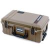 Dark Desert Dirt Pelican 1535 Air case with TSA locking latches. Comes with padded dividers & mesh multi pouch lid organizer. view 3