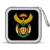 Coat of Arms of South Africa Funny CD Case 40 Capacity DVD Storage Holder Portable Disc Wallet Organizer Bag for Home Travel view 1