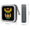 Coat of Arms of South Africa Funny CD Case 40 Capacity DVD Storage Holder Portable Disc Wallet Organizer Bag for Home Travel view 2